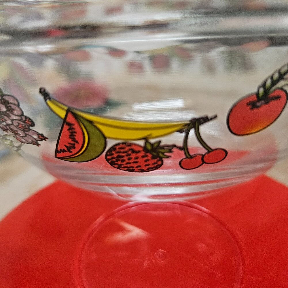 vintage nesting bowls set of 4 fruit theme 4 durable heat resistant prep